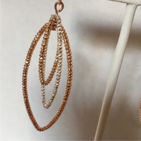 NWT Trio Twist Fold and Silver Earrings - Picture 3 of 3